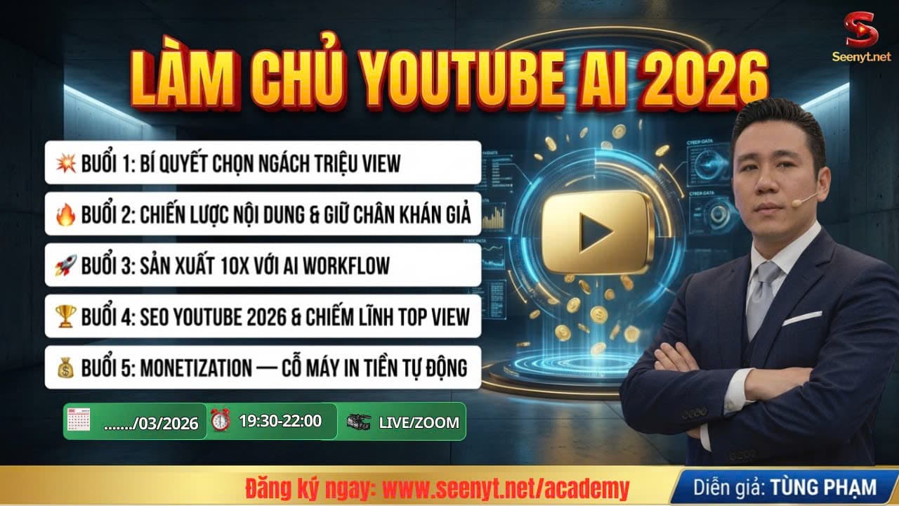 Làm Chủ YouTube AI 2026